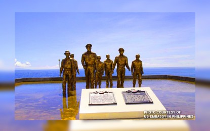 <p><strong>SEEKING RECOGNITION.</strong> The McArthur Memorial Landing Park in Palo, Leyte where most of the 75th Leyte Gulf Landings activities will be held on Oct. 20. A local historian is lobbying for recognition of the role of thousands of local guerrillas in liberating Leyte Island during World War II. <em>(File photo courtesy of the US embassy in the Philippines)</em></p>