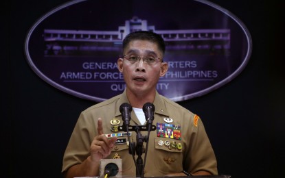 <p><strong>PRESERVING NAT’L SECURITY.</strong> AFP spokesperson, Marine Brig. Gen. Edgard Arevalo, assures that the military will do everything in its authority to ensure that national secrets and its communications remain secure, during an interview on Thursday (Sept. 19, 2019). Arevalo made the assurance after some sectors expressed concern over the AFP's co-location memorandum of agreement, signed with Dito Telecommunity (formerly Mindanao Islamic Telephone Company or Mislatel), allowing the company to build facilities in military camps. <em>(AFP file photo)</em></p>
