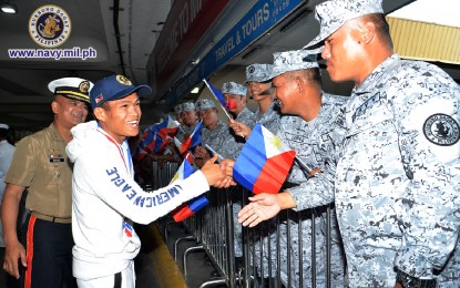 <p>IBF junior bantamweight champion and Philippine Navy reservist Jerwin Ancajas <em>(File photo courtesy of PN)</em></p>