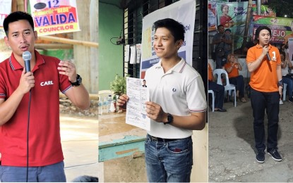 <p>Leyte 5th district Congressman-elect Carl Nicolas Cari (left); Carigara, Leyte Vice Mayor-elect Eduardo Ong, Jr. (center); and Catbalogan City, Samar mayor-elect Dexter Uy (right). (PNA photo by Roel Amazona)</p>
