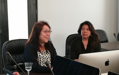 <p><strong>PARENTS PROTEST.</strong> Department of Science and Technology (DOST) Undersecretary Brenda Manzano (left)  and Presidential Communications Operations Office (PCOO) Undersecretary Lorraine Badoy attend a meeting at the Philippine Science High School (PSHS) in Quezon City on Thursday (May 23, 2019) to tackle the case of  male students with pending child abuse and cybercrime charges for allegedly posting nude photos and videos of five female students online.  A rally was staged by some PSHS students, teachers and alumni against the male students.<em>(Photo by: Ma. Teresa Montemayor)</em></p>