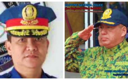 <p><strong>PRO-BARMM LEADERSHIP.</strong> Brigadier General Marni Marcos (left), incoming chief of the Police Regional Office – Bangsamoro Autonomous Region in Muslim Mindanao (PRO-BARMM), replaced on Tuesday (May 28) Brigadier General Graciano Mijares (right), who is reassigned to another area. Both graduated at the Philippine Military Academy in 1998. <em><strong>(Combined photos courtesy of PRO-BARMM)</strong></em></p>