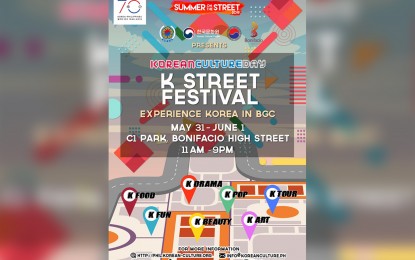 Korean Cultural Center to host 1st 'K Street Festival' in BGC 