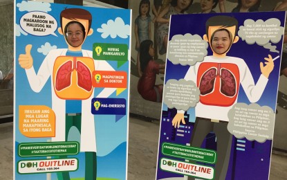 <p><strong>WORLD NO TOBACCO DAY. </strong>Some members of Millenials PH enjoy the interactive standees Health Justice Philippines has prepared at the Philippine Children's Medical Center in Quezon City for the info-art exhibit in line with World No Tobacco Day celebration. The standees aim to educate children on the effects of smoking. <em>(Photo courtesy of Health Justice Philippines)</em></p>