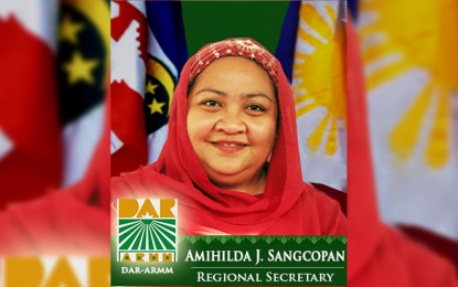 <p>Re-elected AMIN party-list Rep. Amihilda Sangcopan. </p>