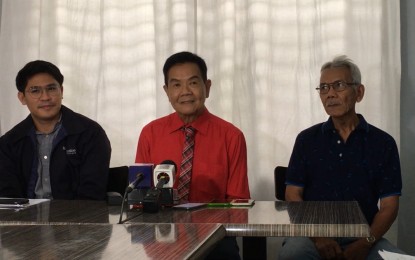 <p>Dr. Jaime Galvez Tan (center) calls on the public to be vigilant on the implementation of the higher tobacco tax bill. </p>