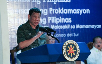 <p>File photo of President Rodrigo R. Duterte. <em><strong>(PNA) </strong></em></p>
