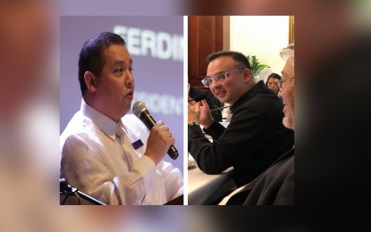 <p><strong>SPEAKER CONTENDERS</strong>. Leyte Rep. Martin Romualdez (left) and Taguig Rep. Alan Peter Cayetano (right) have both experience and competence over their rivals in the speakership bid, says Anakalusugan Rep. Mike Defensor. </p>
