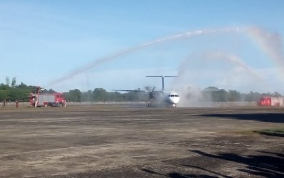 <p><strong>TAKE PAL. </strong> Photo of the maiden flight of Philippine Airlines (PAL) Express in December 2018. Antique Governor Rhodora J. Cadiao issues Executive Order Number 48 for capitol employees to avail  of PAL Express from Antique as a form of support to the airline.  <em>(PNA file photo)</em></p>