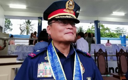 <p><strong>NEW W. VISAYAS POLICE DIRECTOR.</strong> Brig. Gen. Rene Pamuspusa is the new Western Visayas police director. He formally replaced Brig. Gen. John Bulalacao during a turn-over of command ceremony at Camp Delgado on Thursday afternoon (June 27, 2019). <em>(PNA photo by Gail Momblan)</em></p>
