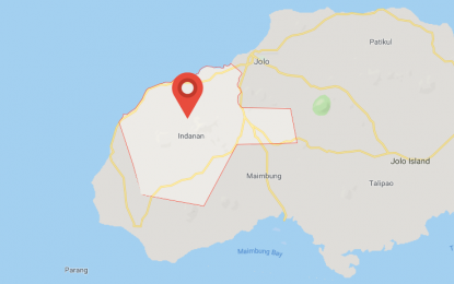 <p>Google map of Indanan town, Sulu province.</p>