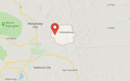 <p>Google map of Cabanglasan town. Bukidnon province.</p>