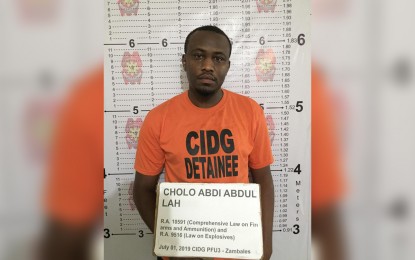 <p><strong>AL-QAEDA SUPPORTER. </strong>Photo shows a mugshot of Kenyan national Cholo Abdi Abdullah, an alleged Al-Qaeda supporter who was nabbed in a search warrant operation in Zambales on Monday (July 1, 2019). Abdullah is studying to be a pilot at All Asia Aviation Academy and is allegedly doing research on different aviation threats, aircraft hijacking and falsifying travel documents. <em>(Photo courtesy: CIDG)</em></p>