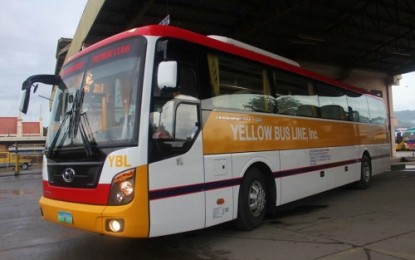 <p><strong>BUS ROUTE EXPANSION.</strong> A unit of the Yellow Bus Line that will  serve the new Kidapawan City - General Santos City route. <em><strong>(Photo courtesy of Kidapawan CIO)</strong></em></p>