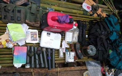 <p><strong>ARMY RECOVERIES.</strong> The 61st Infantry Battalion of the Philippine Army recovered several items from the Communist Party of the Philippines-New People's Army (CPP-NPA) after a strike operation at President Roxas, Capiz on Friday morning (July 5, 2019). Lt. Col. Joel Benedict Batara, commanding officer of the 61IB, said the plans of the rebels to recruit minors were thwarted following the army operation.<em> (Photo courtesy of 3rd Infantry Division PAO)</em></p>