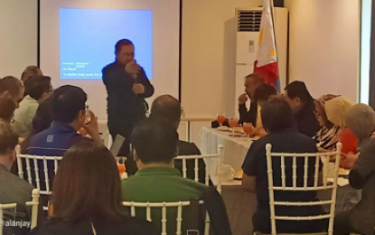 <p><strong>AGRI-FISHERIES MASTER PLAN.</strong> Agriculture Secretary Emmanuel Piñol speaks before Bangsamoro Autonomous Region in Muslim Mindanao (BARMM) agriculture and fishery officials during pre-planning meeting for the crafting of the BARMM agri-fisheries master plan in General Santos City on July 3, 2019. <em>(Photo courtesy of DA national office)</em></p>