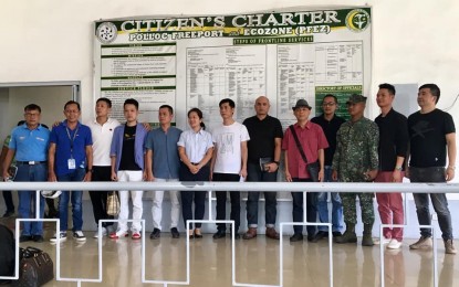 <p><strong>INVESTORS FROM CHINA.</strong> A delegation of Chinese entrepreneurs explored investment opportunities at the Polloc Port, Maguindanao, near Cotabato City on Friday (July 12, 2019). They expressed interest in establishing a manufacturing hub in parts of the BARMM. <em>(Photo courtesy of Peter Laviña)</em></p>