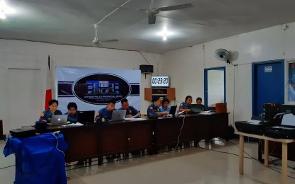 <p><strong>WRITING PROWESS</strong>. Antique Provincial Police Office (APPO) holds the 1st Police Skills Olympics with participants asked to write media lines, press releases, and how to handle media interviews at the provincial capital on Wednesday (July 17, 2019). APPO Deputy Director, Lt. Col. Norby Escobar, said the Olympics is a nationwide activity to check on the response capability of policemen.<em> (PNA Photo by Annabel Consuelo J. Petinglay)</em></p>