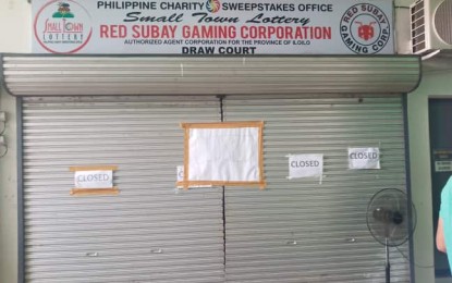 <p><strong>GAMING SHUTDOWN.</strong> The Red Subay Gaming Corporation, the authorized operator of STL in Iloilo province, based in Santa Barbara, Iloilo has been closed effective on Saturday (July 27, 2019). The Philippine Charity Sweepstakes Office will continue to accept applications under the individual medical assistance program. <em>(Photo courtesy of Ian Paul Cordero)</em></p>