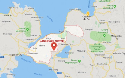 <p>Google map of Lanao del Norte province.</p>