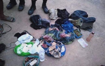 <p><strong>REBEL LAIR.</strong> Some of the personal belongings abandoned by communist rebels in their hideout in the Bukidnon town of Impasug-ong following a firefight with government troops on Thursday, August 1. <em>(Photo contributed by the Army's 8th Infantry Battalion)</em></p>