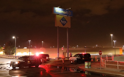<p><strong>MASS SHOOTING.</strong> Police cordon off Walmart shopping mall area in El Paso, Texas, the United States on Aug. 3, 2019. Two mass shootings took place hours apart over the weekend in the US, leaving at least 29 people dead and over 50 injured. <em> (Photo courtesy of Xinhua/Liu Liwei)</em></p>