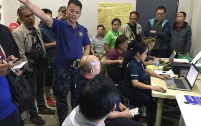 <p><strong>DISASTER RESPONSE BODY</strong>. Officials from the Iloilo City government and Office of the Civil Defense (OCD) in Western Visayas monitor updates on three motorized bancas that capsized off Iloilo Strait on Saturday (August 3, 2019). Iloilo 3rd DIstrict Rep. Lorenz Defensor has raised the creation of Disaster Risk Management Department to streamline disaster response agencies during the 18th Congress session on Monday. (<em>Photo courtesy of OCD 6)</em></p>
<p> </p>
