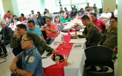 <p><strong>PTF-ELCAC WORKSHOP.</strong> Ranking provincial government, Army and Philippine National Police officials attend the seminar-workshop of the Provincial Task Force to End Local Communist Armed Conflict in Negros Oriental. The activity, held Wednesday (Aug. 6, 2019) at the Negros Oriental Convention Center in Dumaguete City, aims to identify the problems/issues and interventions to solve the province's insurgency problem. <em>(Photo by Judy Flores Partlow)</em></p>