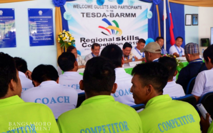 <p><strong>SKILLS COMPETITION.</strong> The participants to the August 9-10 Technical, Education, and Skills Development Authority – Bangsamoro Autonomous Region in Muslim Mindanao (TESDA-BARMM) 2019 skills competition in Barangay Rebuken, Sultan Kudarat, Maguindanao. <em>(TESDA-BARMM photo)</em></p>