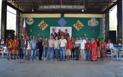 <p><strong>DISASTER TRAINING.</strong> Members of the indigenous people communities and local officials participate in disaster preparedness training in Sto. Tomas, Davao del Norte on Monday (Aug. 12, 2019) at the Sto. Tomas Central Elementary School. <em>(Photo courtesy of Sto. Tomas MIO)</em></p>