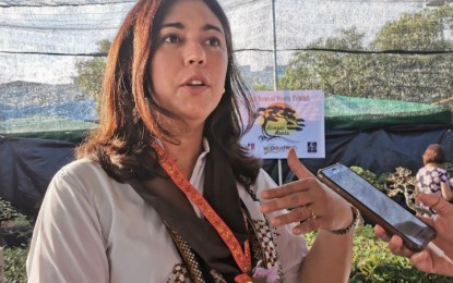 <p><br /><strong>TOURIST ARRIVALS.</strong> DOT-11 Director Tanya Rabat Tan underscores the significance of Davao City's Kadayawan Festival in drawing tourists not only in the city but in the region as well during an interview on Tuesday (Aug. 13, 2019). <em>(PNA photo by Digna Banzon)</em></p>