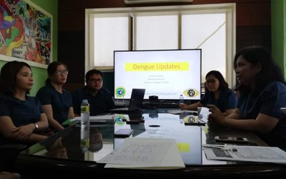 <p><strong>DOWNTREND.</strong> Dengue cases in Western Visayas are declining but still unstable, according to the region’s Department of Health - Center for Health Development. In a press conference on Monday (August 19, 2019), DOH-CHD Western Visayas senior program health officer Josef Alexander Denila said that as of August 10, the region had 36,117 cases with 164 deaths. <em>(PNA photo by PGLena)</em></p>