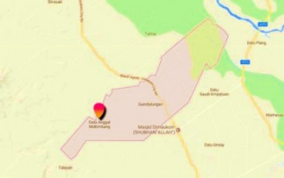 <p>Google map of Datu Anggal Midtimbang, Maguindanao</p>