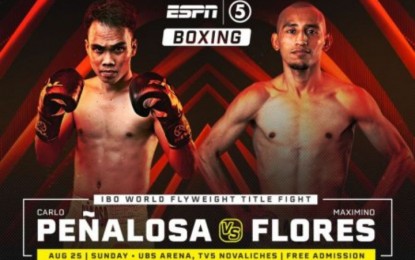 <p>Mexican brawler Maximino "Max" Flores will face Carl Caesar Penalosa of San Carlos City on Aug. 25 at the TV5 Studio in Novaliches, Quezon City.</p>