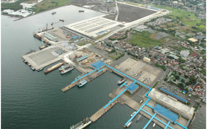 <p><strong>BATANGAS PORT.</strong> An aerial view of the Batangas International Port. The Philippine Coast Guard (PCG) on Monday reported that hundreds of individuals remain stranded in several of the country's ports due to Typhoon Quinta.<em> (PNA file photo)</em></p>