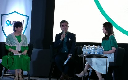 <p><strong>BATTLING HPV. </strong>Dr. Erwin de Mesa, president of Philippine Infectious Disease Society for Obstetrics and Gynecology, talks about the alarming prevalence of cervical cancer in the country in a forum on Wednesday (August 28, 2019). He said 99 percent of cervical cancer cases are caused by human papilloma virus infection. <em>(PNA photo by Ma. Teresa Montemayor)</em></p>