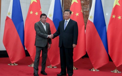 <p>Former President Rodrigo Duterte and Chinese President Xi Jinping <em>(PNA file photo)</em></p>