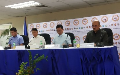 <p>Department of the Interior and Local Government (DILG) Secretary Eduardo Año (2nd from left). <em>(PNA photo by Christopher Lloyd Caliwan( </em></p>