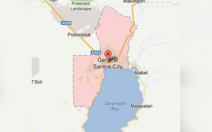 <p><em>(Google map of General Santos City) </em></p>