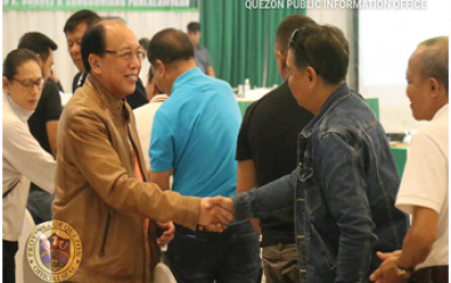 <p><strong>NO TO CPP-NPA IN QUEZON</strong>. Gov. Danilo E. Suarez thanked members of the Provincial Peace and Order Council (PPOC) and Provincial Anti-Drug Abuse Council (PADAC), who adopted the joint resolution declaring the Communist Party of the Philippines (CPP) and its armed wing, the New People’s Army (NPA) “persona non-grata”, during the joint council meeting at the Queen Margarette Hotel in Barangay Domoit, Lucena City, Quezon on Sept. 4, 2019. <em>(Photo courtesy of Quezon PIO)</em></p>