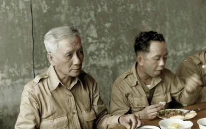<p><strong>'GRAND OLD MAN OF CEBU'.</strong> The late President Sergio Osmeña, Sr., known as the "Grand Old Man of Cebu", is shown having a meal with UN Secretary-General Carlos P. Romulo in an undated photo. Cebuanos celebrated his 141st birth anniversary through a short program in the area where he was born at the corner of Lapu-Lapu Street and Osmeña Boulevard in the downtown area of Cebu City on Monday (Sept. 9, 2019). <em>(Photo from Ahmed Cuizon's Facebook page)</em></p>