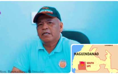 <p>Mayor Reynalbert Insular of South Upi town (inset) in Maguindanao province. <em><strong>(Photo courtesy of South Upi LGU)</strong></em></p>
