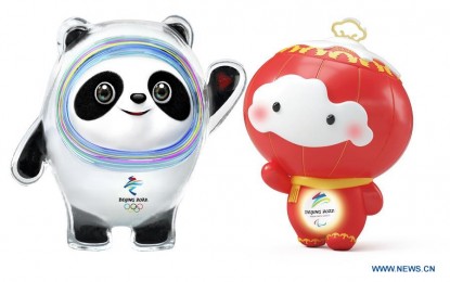 <p><strong>MASCOTS.</strong> This handout image shows the mascot of Beijing 2022 Olympic Winter Games Bing Dwen Dwen (L), and the mascot of Paralympic Winter Games Shuey Rhon Rhon, unveiled by Beijing Organizing Committee for the 2022 Olympic and Paralympic Winter Games in Beijing, China on Sept. 17, 2019. International Olympic Committee President Thomas Bach described the mascot as ‘great choice’. <em>(Xinhua)</em></p>