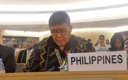 <p><strong>PRIORITY</strong>. Secretary Allen Capuyan, National Commission on Indigenous Peoples (NCIP) chairperson, says the Philippine government considers the protection of the IPs a priority and maintains its support for the mandates on their rights, and expert mechanism. (<em>Contributed photo</em>)</p>