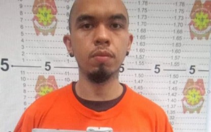 <p>Mugshot of FlipTop rapper Loonie (Marlon Peroramas in real life). <em>(Photo courtesy: Southern Police District PIO)</em></p>