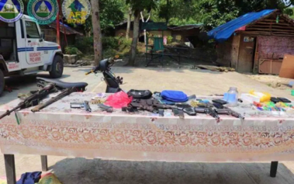 <p><strong>SEIZED.</strong> The firearms and other gun components seized from an abandoned lair of the Bangsamoro Islamic Freedom Fighters in Datu Salibo, Maguindanao on Thursday, Sept. 19, 2019. <em>(Photo courtesy of 6ID)</em></p>