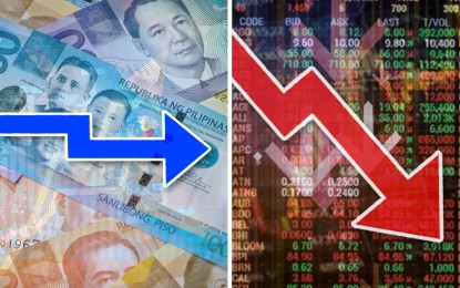 <p><strong>LINGERING CONCERNS</strong>. The Philippine Stock Exchange index (PSEi) slipped anew on Tuesday (Oct. 24, 2023) as investors continue to remain wary of the global environment. On the other hand, the peso again closed sideways against the US dollar, keeping its footing despite worries on inflation and its impact on central banks’ key policy rates. <em>(PNA graphics)</em></p>
<p> </p>
<p> </p>