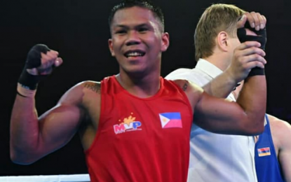 <p>Olympic-bound Eumir Felix Marcial <em>(File photo)</em></p>