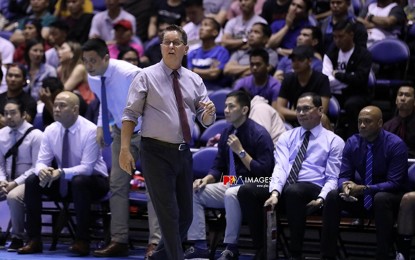 <p>Barangay Ginebra head coach Tim Cone <em>(Photo courtesy of PBA Images)</em></p>