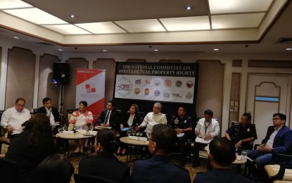 <p><strong>INTELLECTUAL PROPERTY RIGHTS. </strong>Representatives of member-agencies to the National Committee on Intellectual Property Rights (NCIPR) conduct a closed-door meeting in Makati City on Wednesday (Sept. 25, 2019). The meeting aims to finalize the 2019-2022 IPR enforcement action plan. (P<em>NA photo by Cristina Arayata</em>)</p>